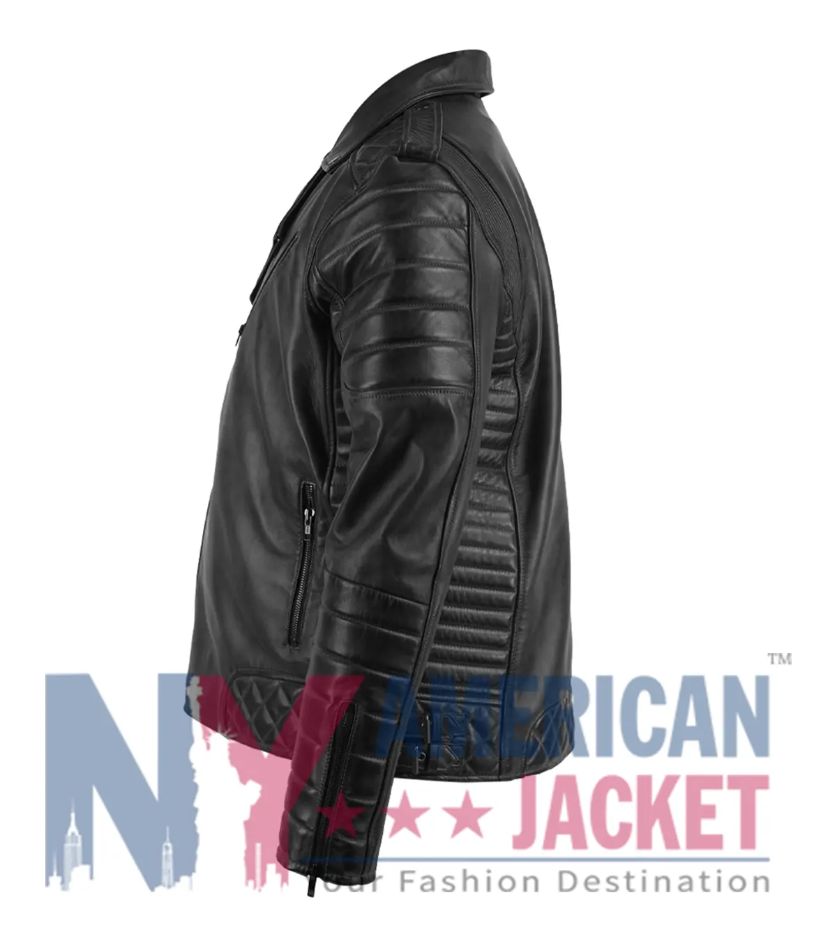 Quilted Classic Biker Leather Jacket