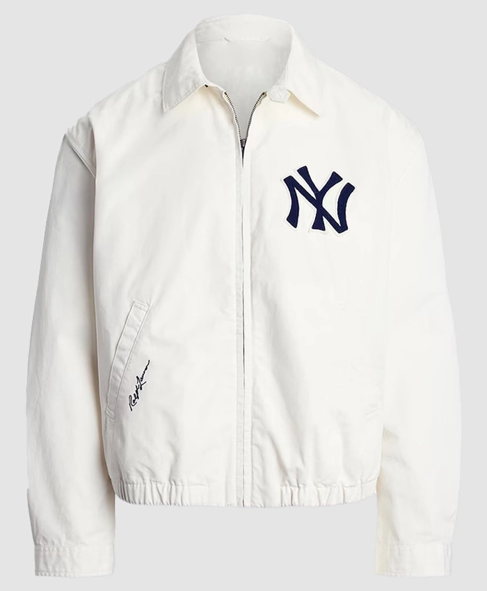 Ralph Lauren Polo Cream Yankees Chino Jacket