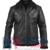 Reacher S02 Serinda Swan Black Leather Jacket