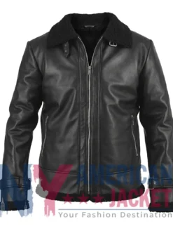 Reacher S02 Serinda Swan Black Leather Jacket