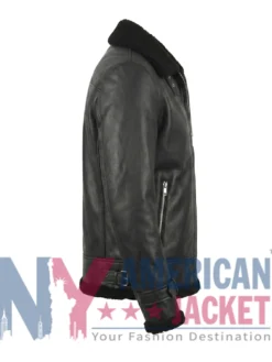 Reacher S02 Serinda Swan Leather Black Jacket