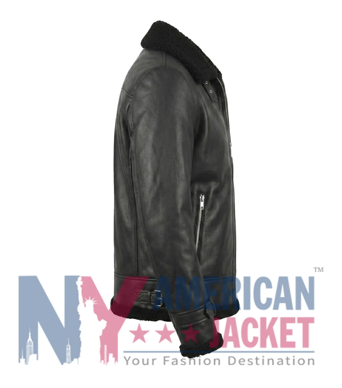 Reacher S02 Serinda Swan Leather Black Jacket