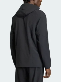 Red Bull New York Tiro Travel Hooded Windbreaker Jacket Back