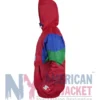 Red Pokémon Hoenn Region Starter Pullover Jacket with polyester fabric and full-length sleeves