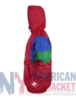 Red Pokémon Hoenn Region Starter Pullover Jacket with polyester fabric and full-length sleeves