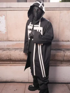 Rick Owens SS27 EsDeeKid Black Hooded Coat