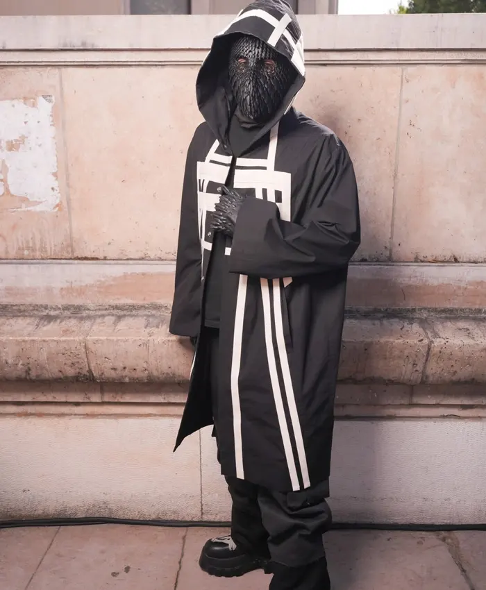 Rick Owens SS27 EsDeeKid Black Hooded Coat