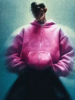 SKYLRK x Justin Bieber Pink Hooded Jacket