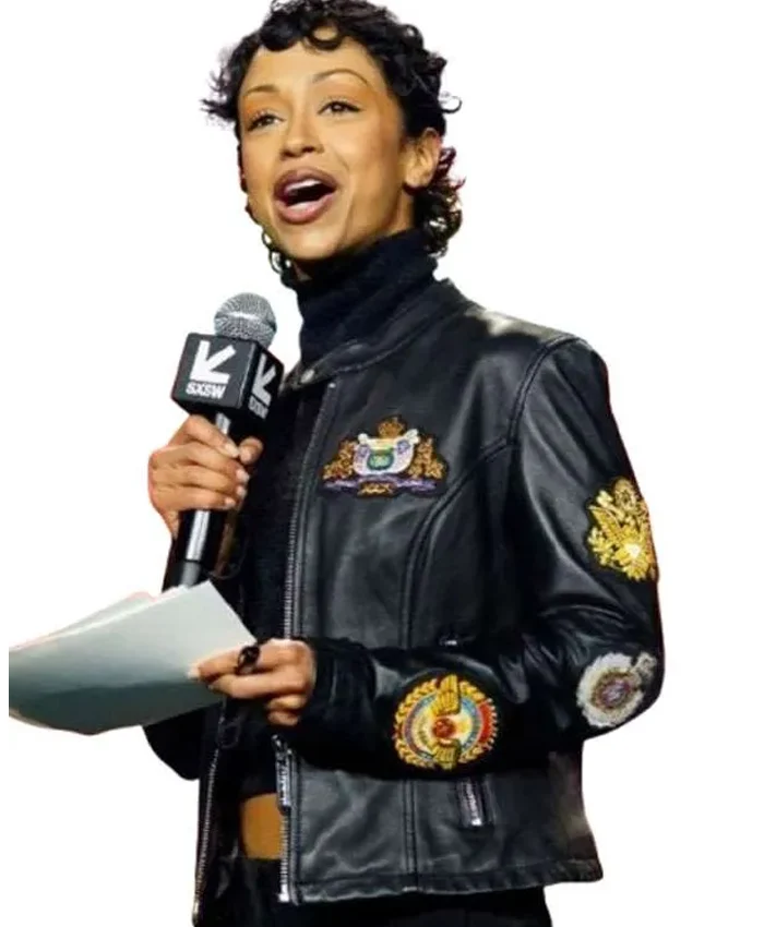 SXSW 2026 Liza Koshy Leather Jacket