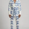 Samuel Arnold TV Series Emily in Paris Season 6 Print Belted Suit Set For Sale