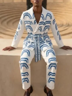 Samuel Arnold Emily in Paris S6 Print Belted Suit Set