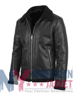 Serinda Swan Reacher S02 Leather Black Jacket