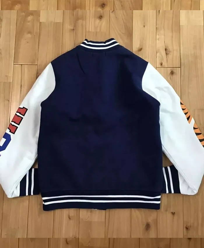 Shark Sweat Blue Varsity Jacket