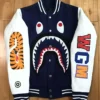 Shark Sweat Varsity Blue Jacket