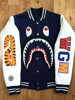 Shark Sweat Varsity Blue Jacket