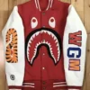 Shark Sweat Varsity Red Jacket
