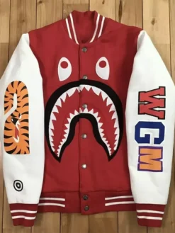 Shark Sweat Varsity Red Jacket
