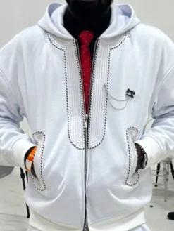 Shazily Tozyn Origin White Hooded Jacket