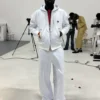 Shazily Tozyn Origin White Hooded Jacket Front