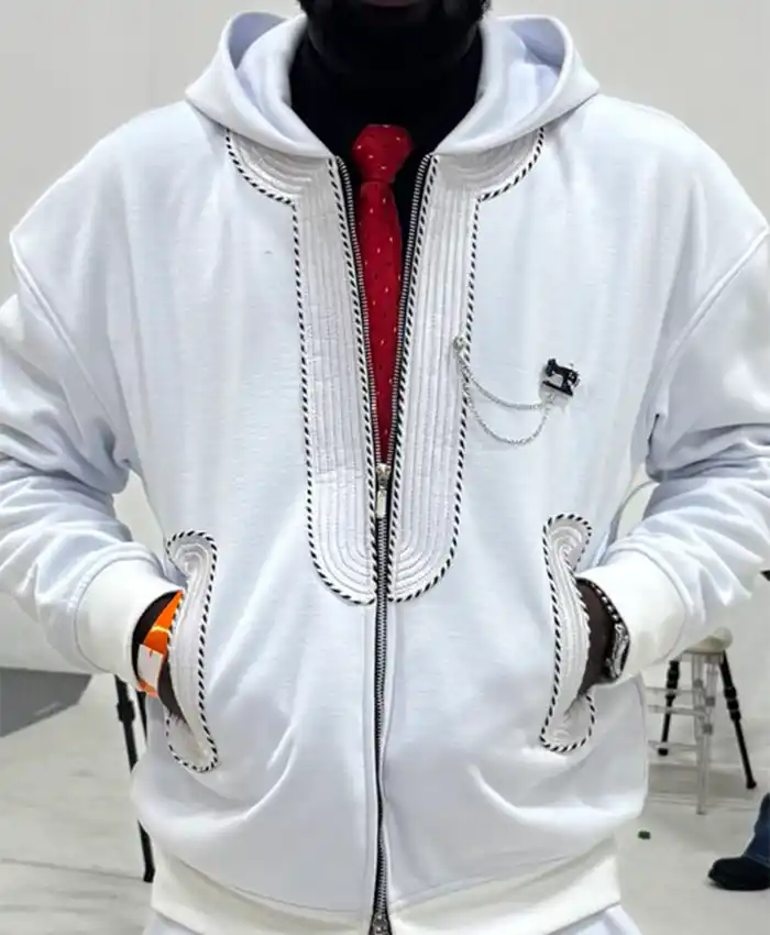 Shazily Tozyn Origin White Hooded Jacket