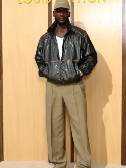 Skepta Louis Vuitton SS27 Black Satin Jacket