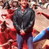 Spider Man New Day Premier Tom Holland Black Leather Jacket