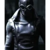 Spiderm Noir Double Breasted Black Leather Vest
