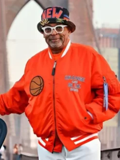 Spike Lee Basketball Finals 2026 Orange Knicks Jacket
