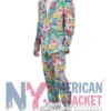 Spongebob Frenzy Mens Multicolor Suit