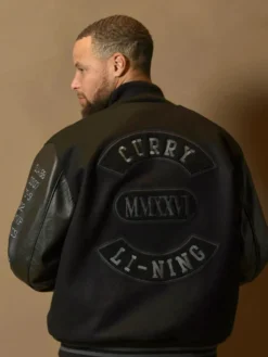 Stephen Curry Black MMXXVI Li-Ning Varsity Jacket