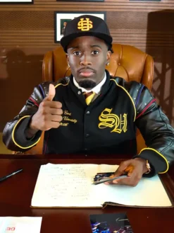 Streamer University Kai Cenat Black Custom Jacket