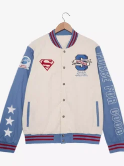 Superman Blue Varsity Jacket