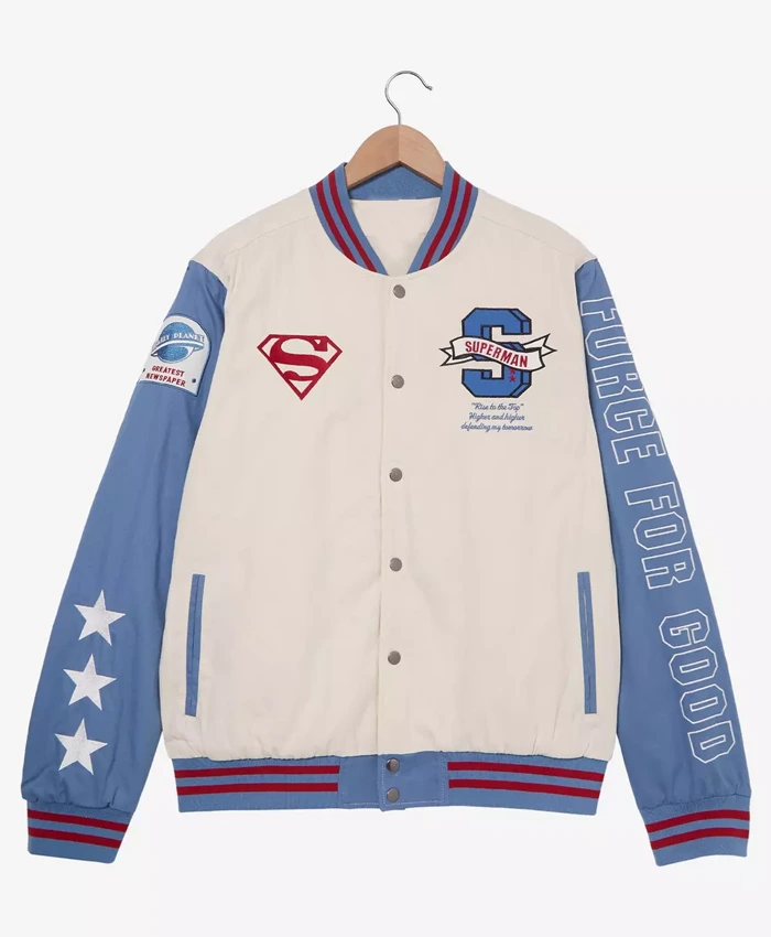 Superman Blue Varsity Jacket