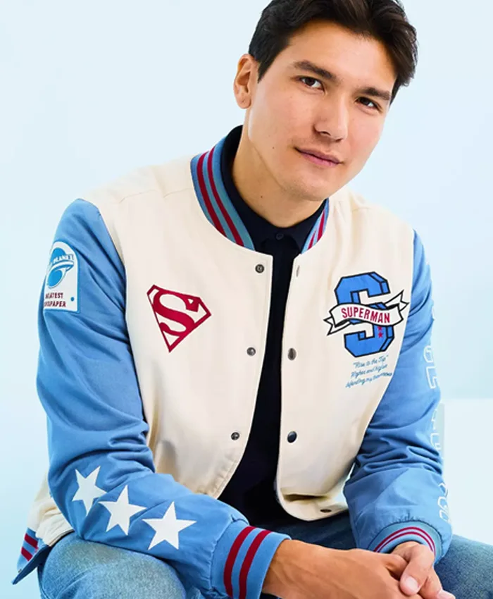 Superman Varsity Blue Jacket