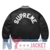 Supreme Full-Snap Black Varsity Jacket