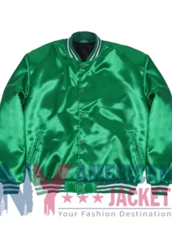 Supreme Full-Snap Green Varsity Jacket
