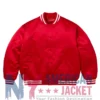 Supreme Full-Snap Red Varsity Jacket
