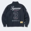 Supreme La Martina Blue Zip-Up Sweatshirt