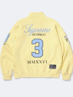 Supreme La Martina Yellow Zip-Up Sweatshirt