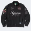 Supreme La Martina Zip-Up Black Sweatshirt