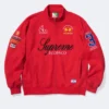 Supreme La Martina Zip-Up Red Sweatshirt