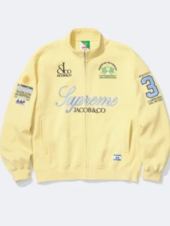 Supreme La Martina Zip-Up Yellow Sweatshirt