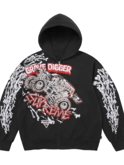 Supreme Monster Jam Bones Grave Digger Hoodie