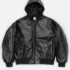 Supreme x Jordan Hooded Leather Jacket