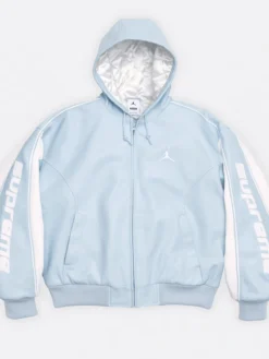 Supreme x Jordan Hooded Light Blue Jacket