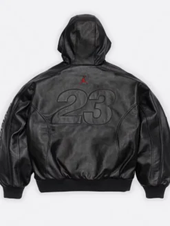 Supreme x Jordan Leather Hooded Jacket