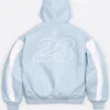 Supreme x Jordan Light Blue Hooded Jacket
