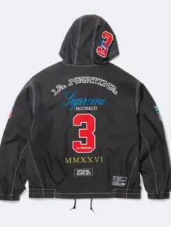 Supreme x La Martina Black Hooded Jacket