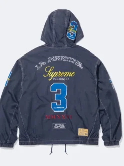 Supreme x La Martina Blue Hooded Jacket