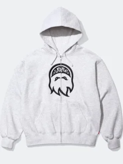 Supreme x Spitfire Grey Zip-Up Hooded Jacket